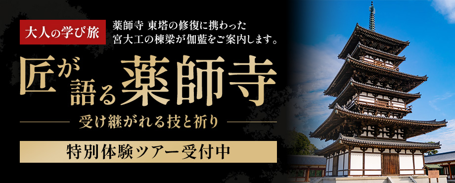 特別ガイドツアー「匠が語る薬師寺」