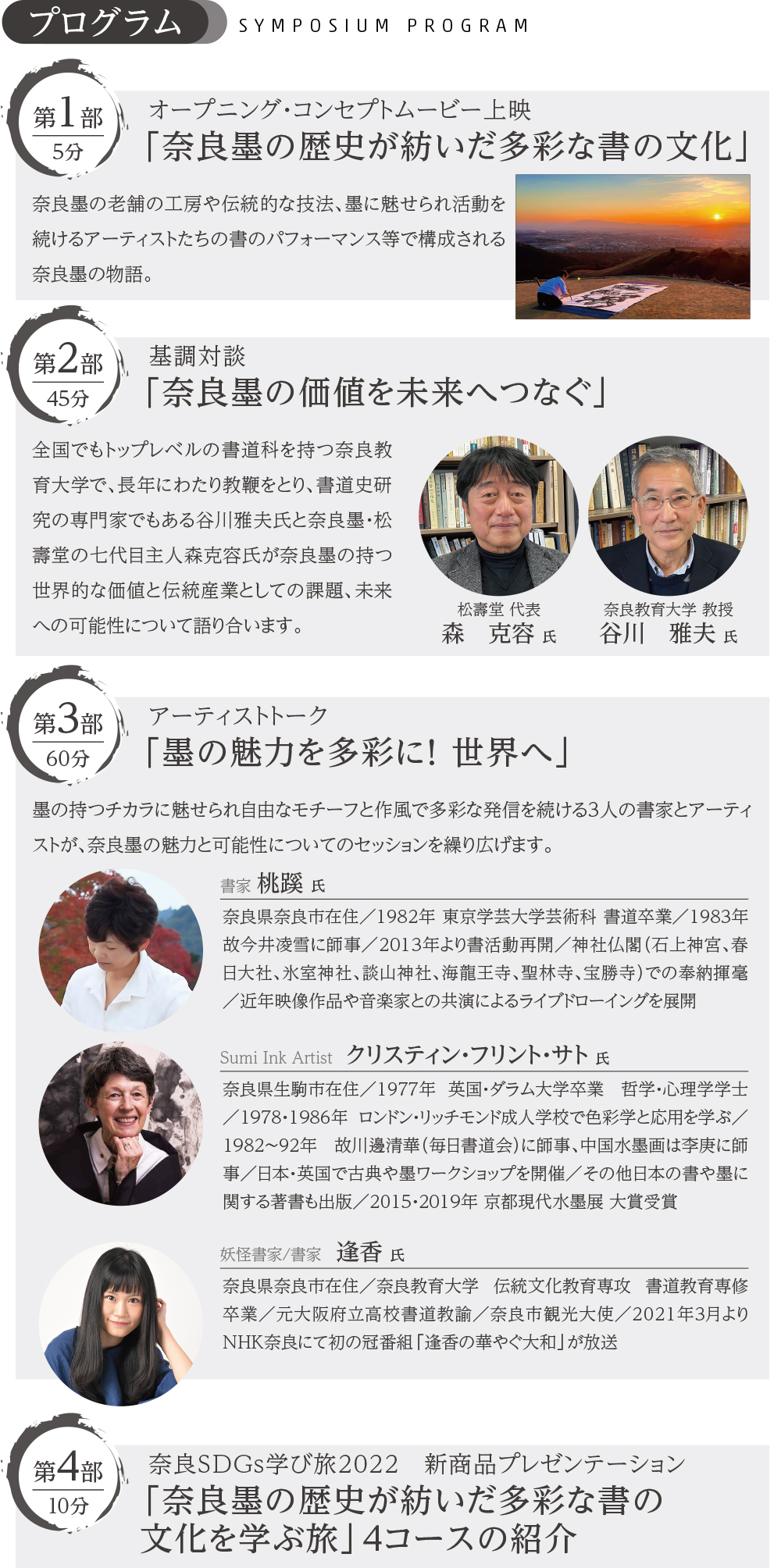 奈良学び旅シンポジウムプログラム